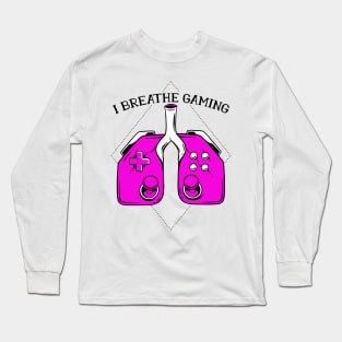 I Breath Gaming Long Sleeve T-Shirt